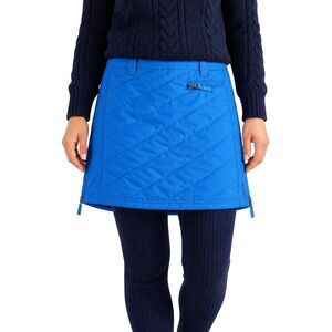 Skhoop Sandy Skirt Womens Large Bun Warmer Insulated Quilted Side-Zip Methyl Blu